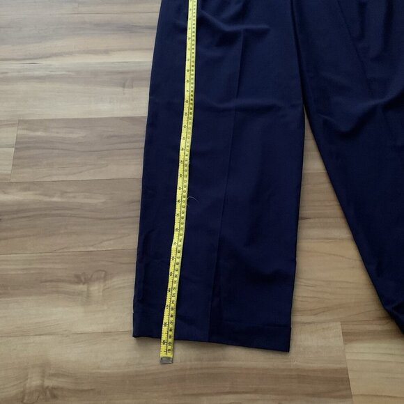 Alexander Julian Women’s Medium Jumpsuit Navy Blue Military Style 80’s Vintage - Picture 7 of 13